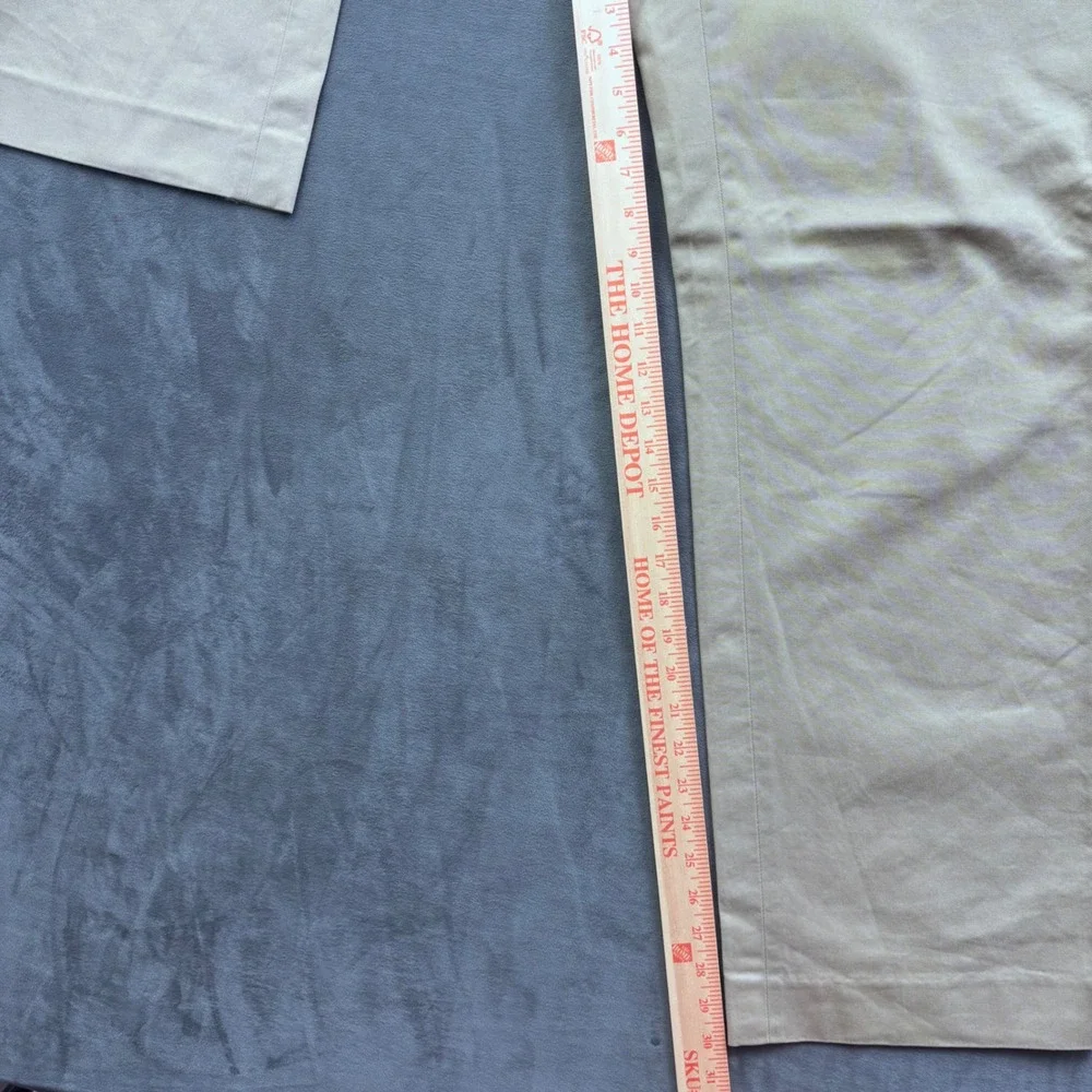 Vtg Khaki Chinos Straight Leg Cotton Twill Paul Stuart Trousers Tan 36x30